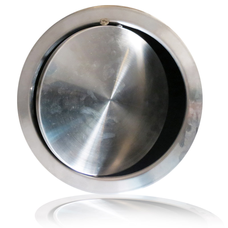 Thùng rác inox tròn nắp lật - hình 2