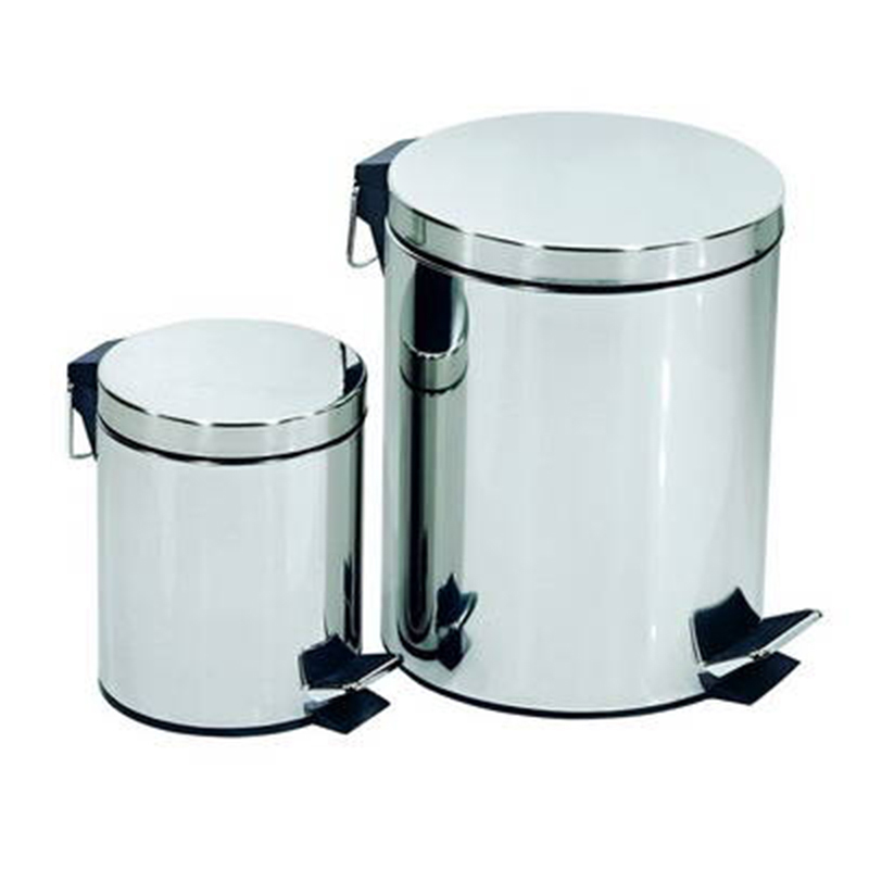 Thùng rác inox đạp chân tròn - hình 6