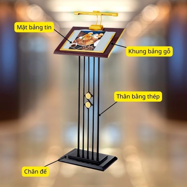 Bảng menu có đèn chiếu sáng - hình 3