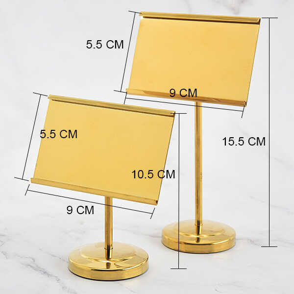Bảng menu để bàn inox - hình 3