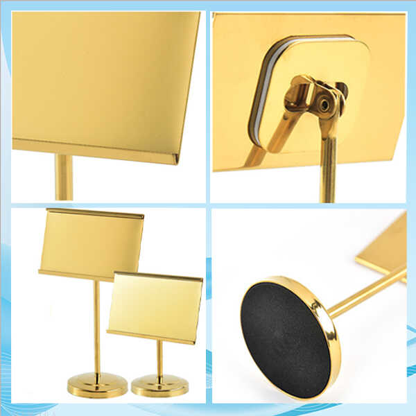 Bảng menu để bàn inox - hình 4