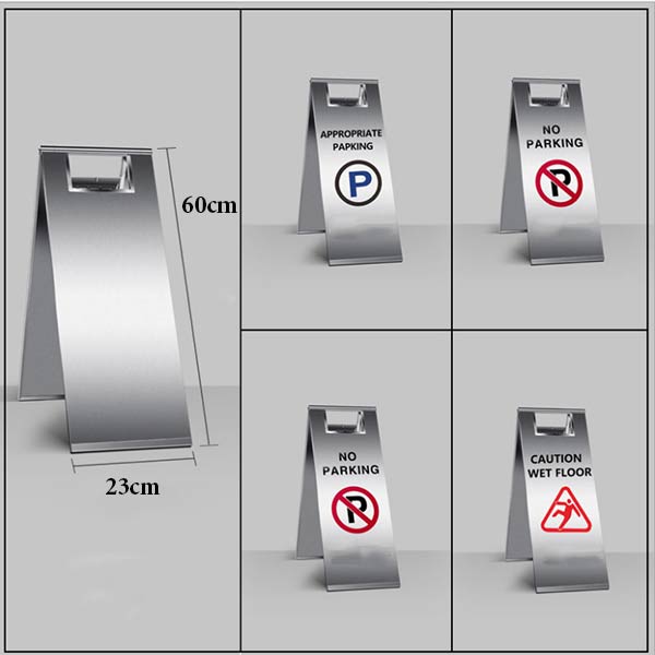 Biển báo hiệu inox gấp gọn - hình 4
