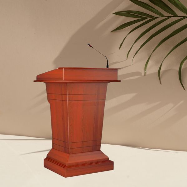 Bục phát biểu đơn giản bằng gỗ MDF - hình 2