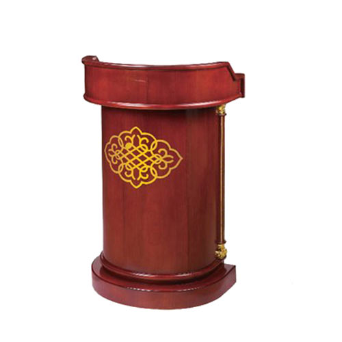Bục phát biểu gỗ hình bán nguyệt - hình 5