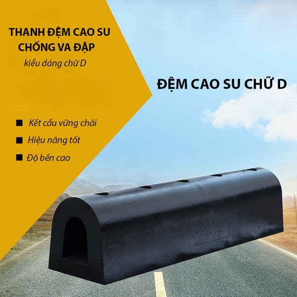 Cao su chống va đập hình chữ D - hình 3