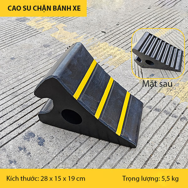 Chặn lùi xe cao su di động - hình 4