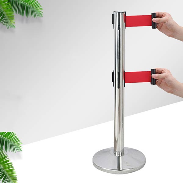 Cột chắn inox 2 dây kéo căng - hình 2