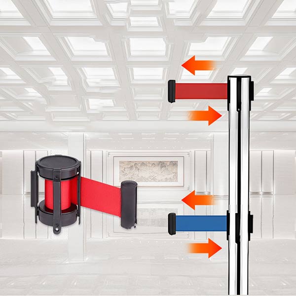 Cột chắn inox 2 dây kéo căng - hình 4
