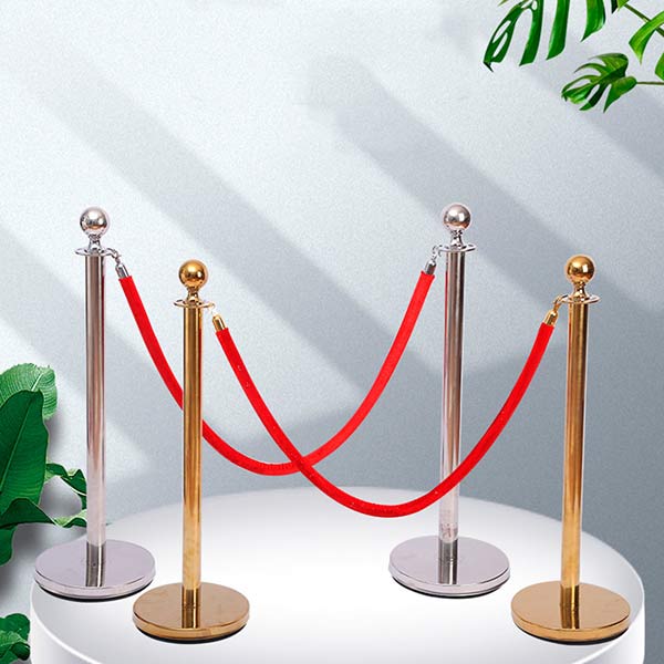 Cột chắn inox dây nhung trùng - hình 4