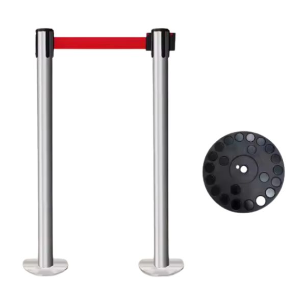 Cột chắn inox đế từ tính - hình 6