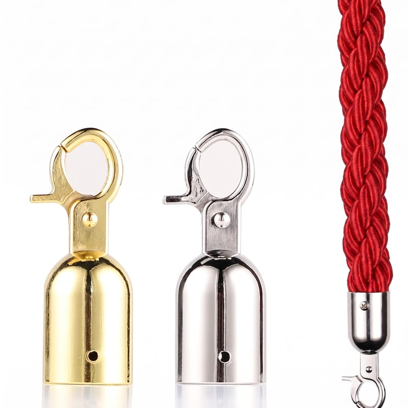 Đầu móc dây cột chắn inox trắng/vàng - hình 6