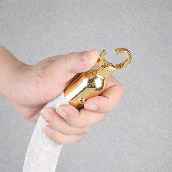 Dây nhung trắng khóa inox vàng/ trắng - hình 3