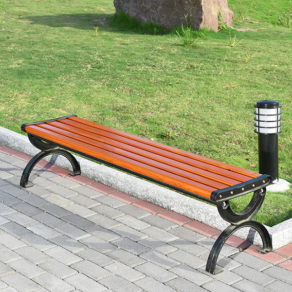 Ghế băng công viên bằng gỗ không tựa - hình 5