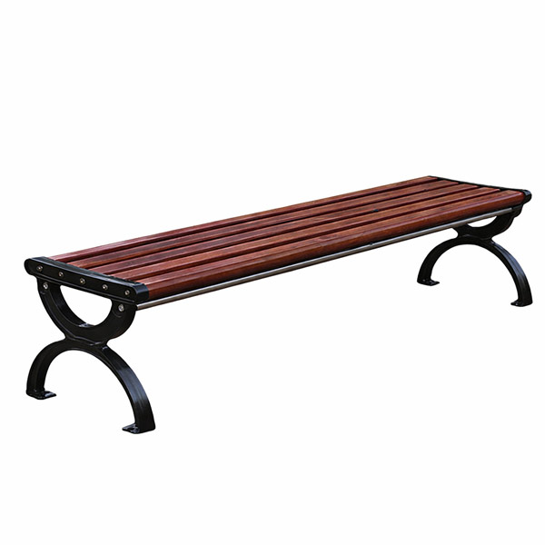 Ghế băng công viên bằng gỗ không tựa - hình 2