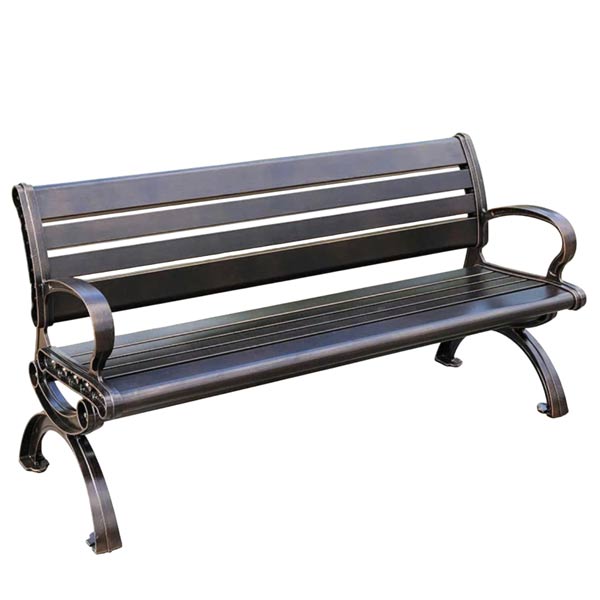 Ghế dài ngoài trời nhôm đúc - hình 6