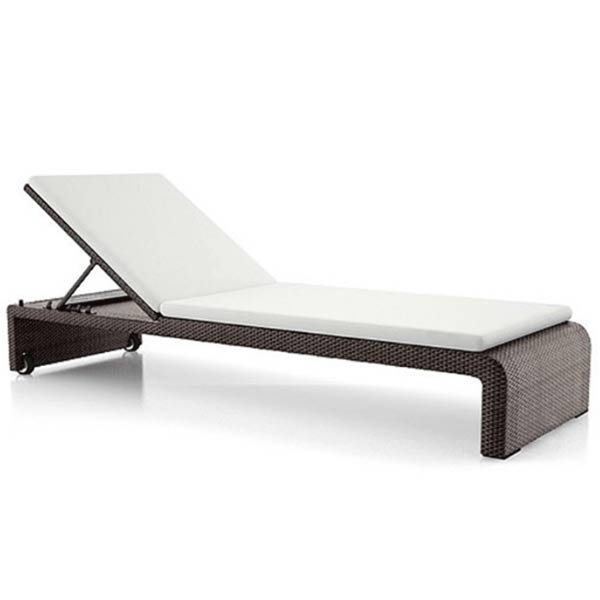 Ghế tắm nắng bể bơi mây nhựa PE - hình 6