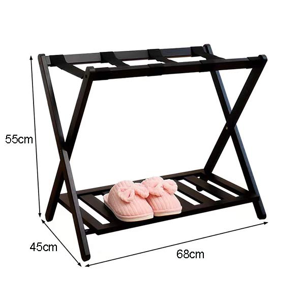 Giá để hành lý gấp gọn bằng gỗ - hình 5