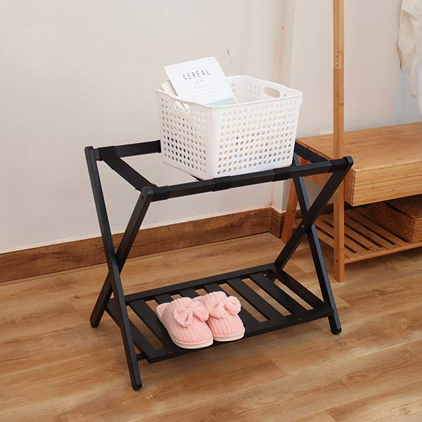 Giá để hành lý gấp gọn bằng gỗ - hình 2
