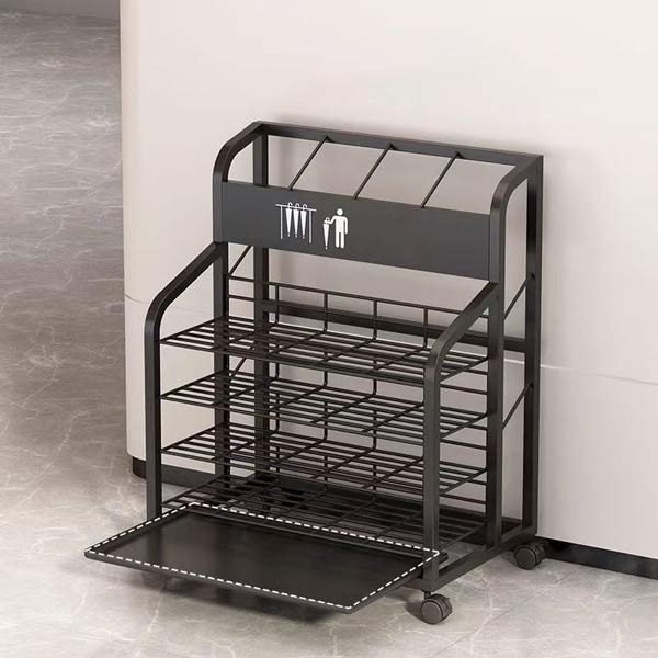 Giá để ô bằng thép có bánh xe - hình 5