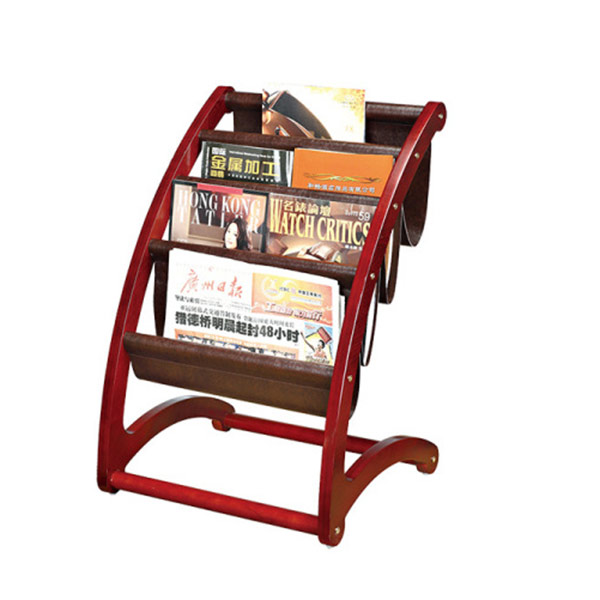 Giá để sách báo bằng gỗ - hình 6