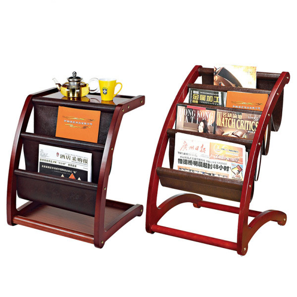 Giá để sách báo bằng gỗ - hình 3