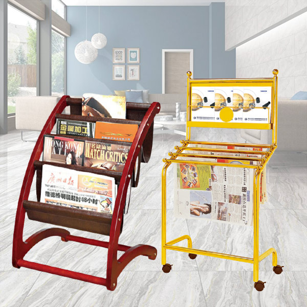 Giá để sách báo bằng gỗ - hình 5