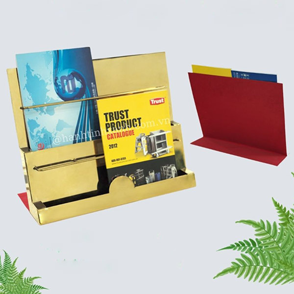 Giá để sách báo bằng inox - hình 4