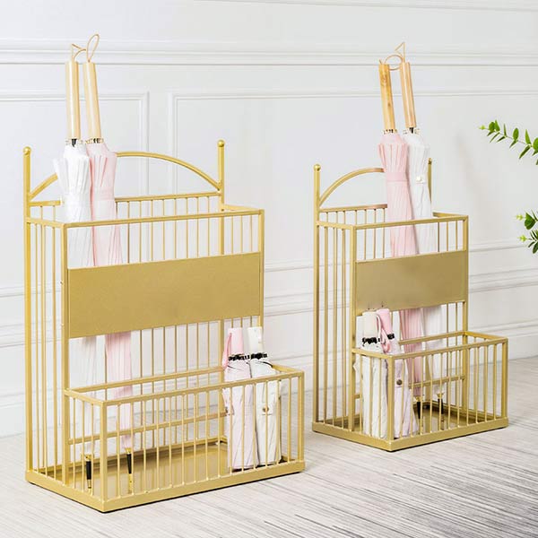 Giá đựng ô dù inox vàng - hình 4