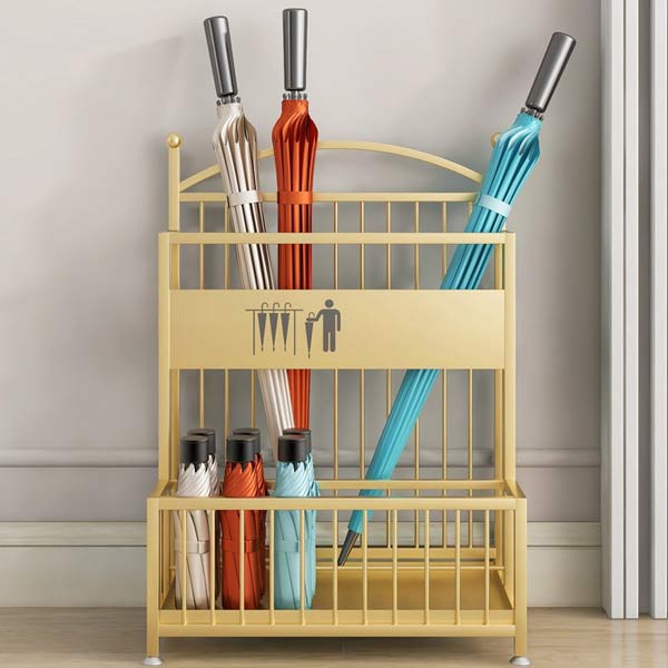 Giá đựng ô dù inox vàng - hình 3