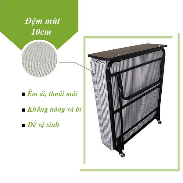 Giường extra bed khách sạn đệm mút 10cm - hình 4