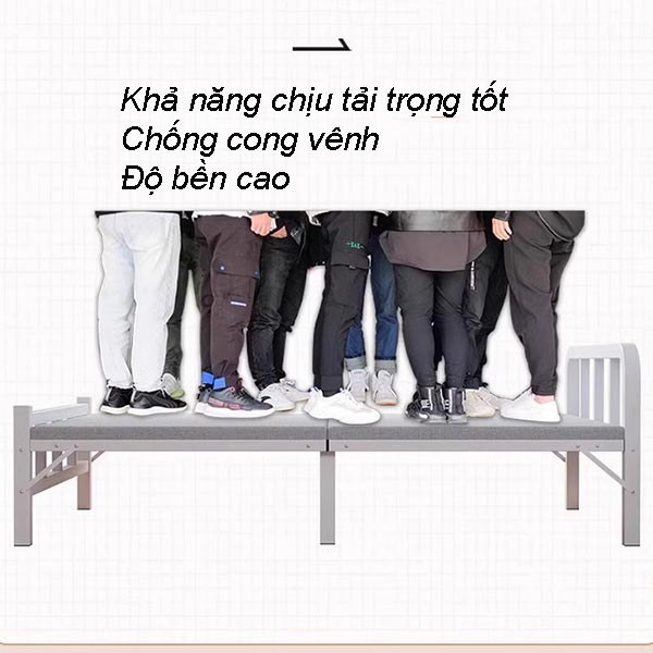 Giường gấp có đệm - hình 5