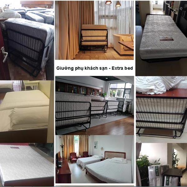 Giường phụ khách sạn nệm lò xo - hình 3
