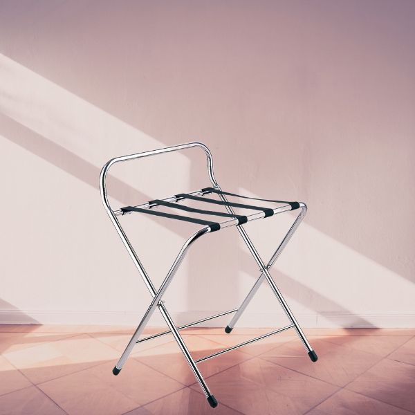 Kệ gác hành lý inox có tựa - hình 5