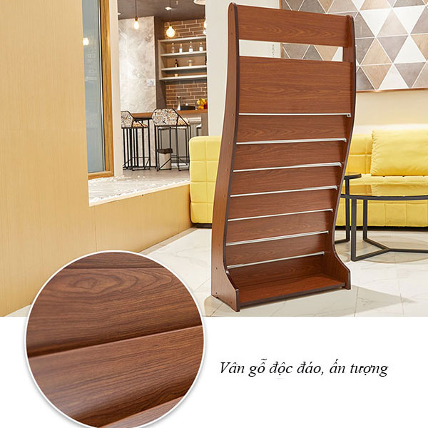 Kệ gỗ để sách tạp chí - hình 5