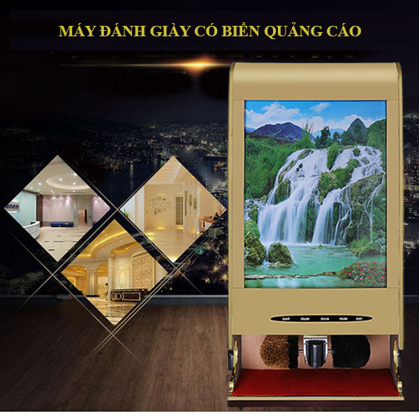 Máy đánh giày có bảng quảng cáo - hình 2