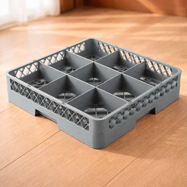 Rack đựng ly 9 ngăn màu ghi - hình 4
