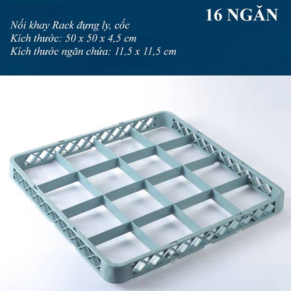 Rack nối đựng ly cốc 16 ngăn - hình 2
