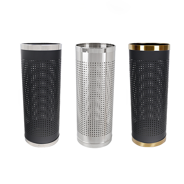 Sọt đựng dù thép phun sơn viền inox - hình 5
