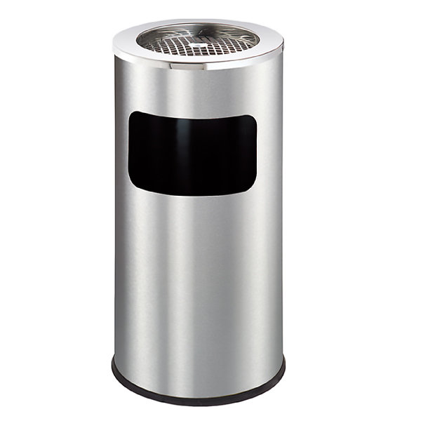 Thùng đựng rác inox có gạt tàn tròn Ø30cm - hình 6