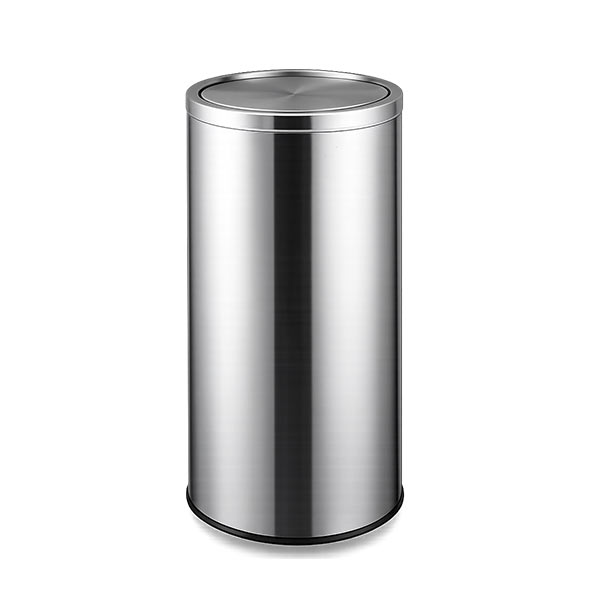 Thùng đựng rác inox tròn nắp lật Ø35cm - hình 5