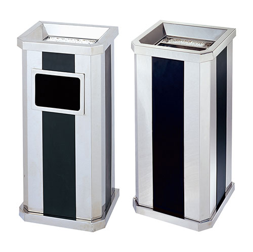 Thùng rác bằng inox khối chữ nhật - hình 3