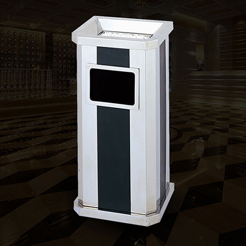 Thùng rác bằng inox khối chữ nhật - hình 2