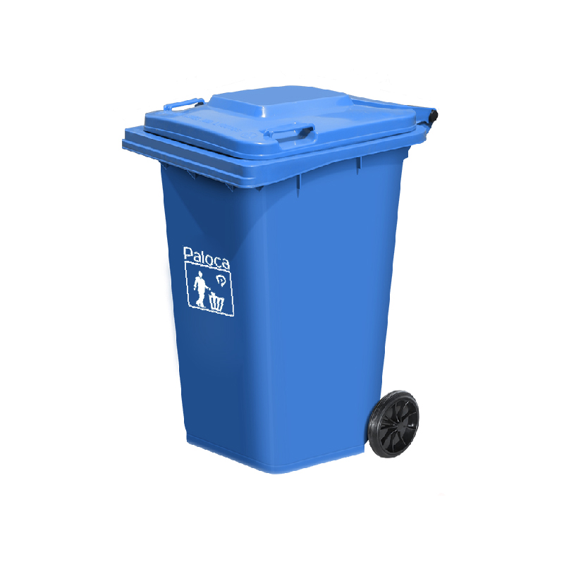 Thùng rác công cộng 240L nắp kín - hình 3