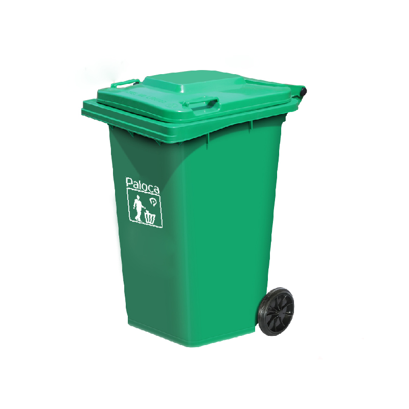 Thùng rác công cộng 240L nắp kín - hình 4