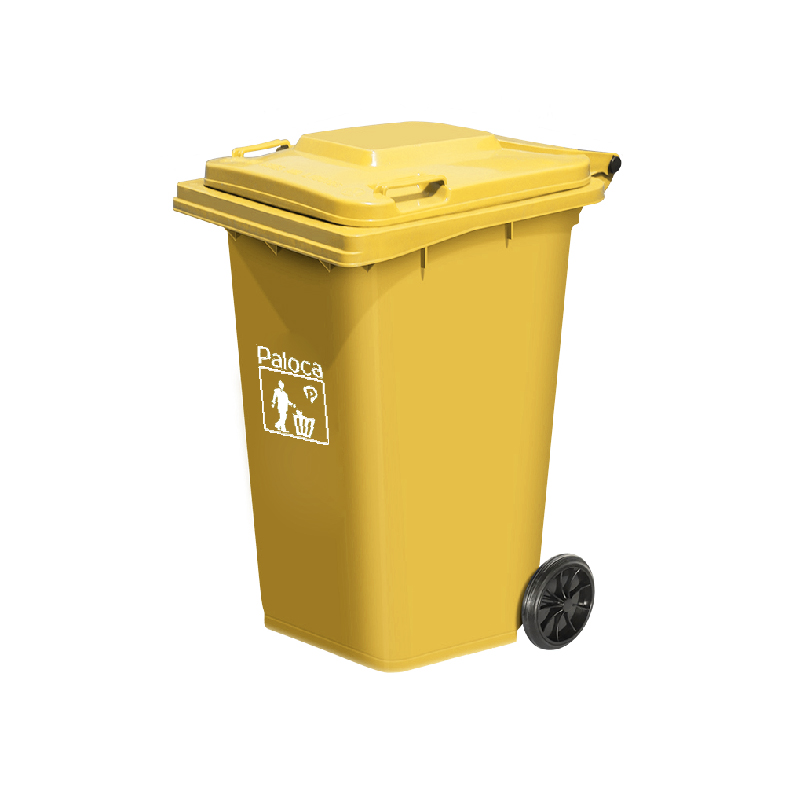 Thùng rác công cộng 240L nắp kín - hình 5