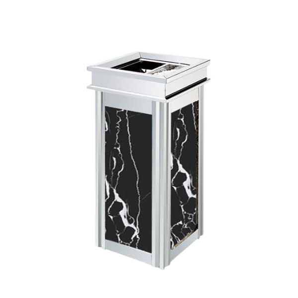 Thùng rác đá cửa xả rác ở trên - hình 6