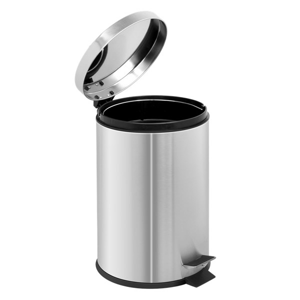 Thùng rác đạp chân tròn 20L inox 304 - hình 3