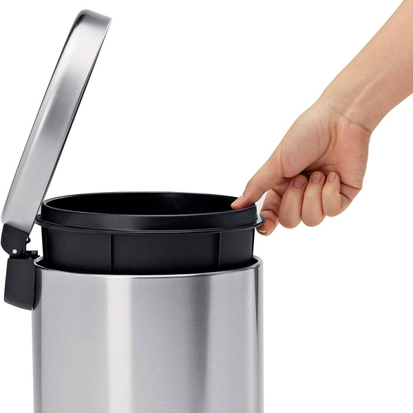 Thùng rác đạp chân tròn 20L inox 304 - hình 4