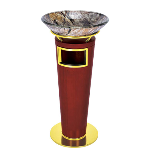 Thùng rác giả gỗ khay thủy tinh - hình 6