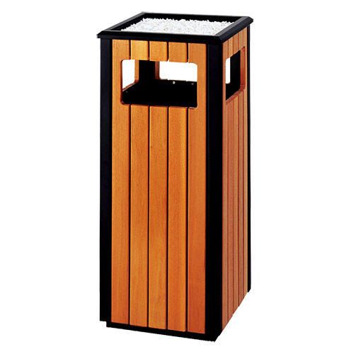 Thùng rác gỗ công cộng - hình 6